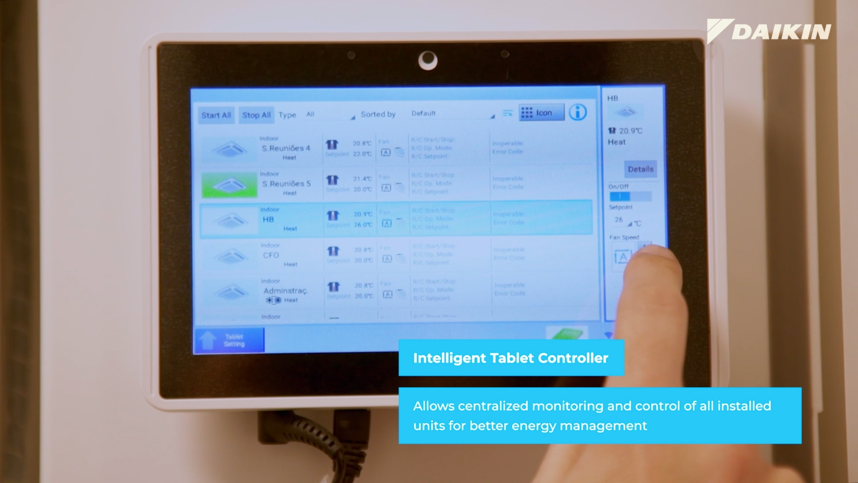 Intelligent tablet controller