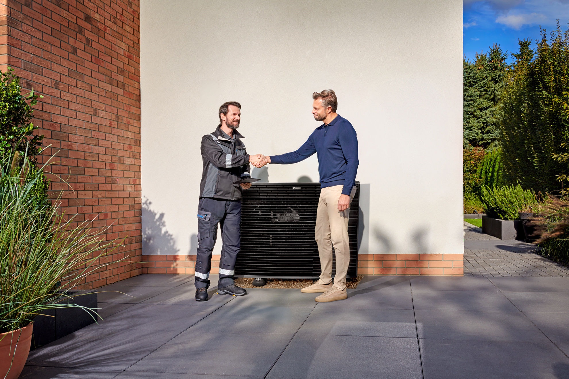 Unidade exterior de Daikin Altherma instalada